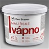 DEN BRAVEN Malířské vápno bílé 89% bělost 11 kg